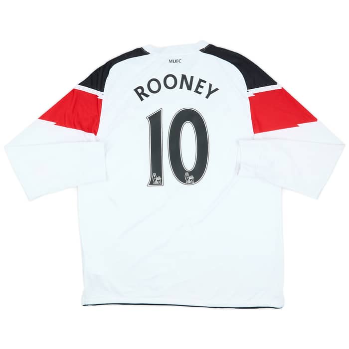 2010-12 Manchester United Away L/S Shirt Rooney #10 - 8/10 - (XL)