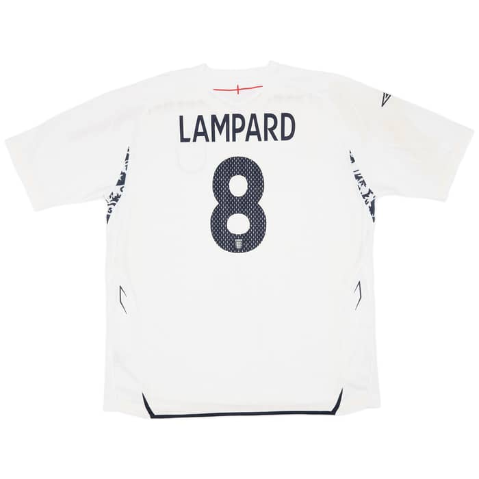 2007-09 England Home Shirt Lampard #8 - 6/10 - (XXL)