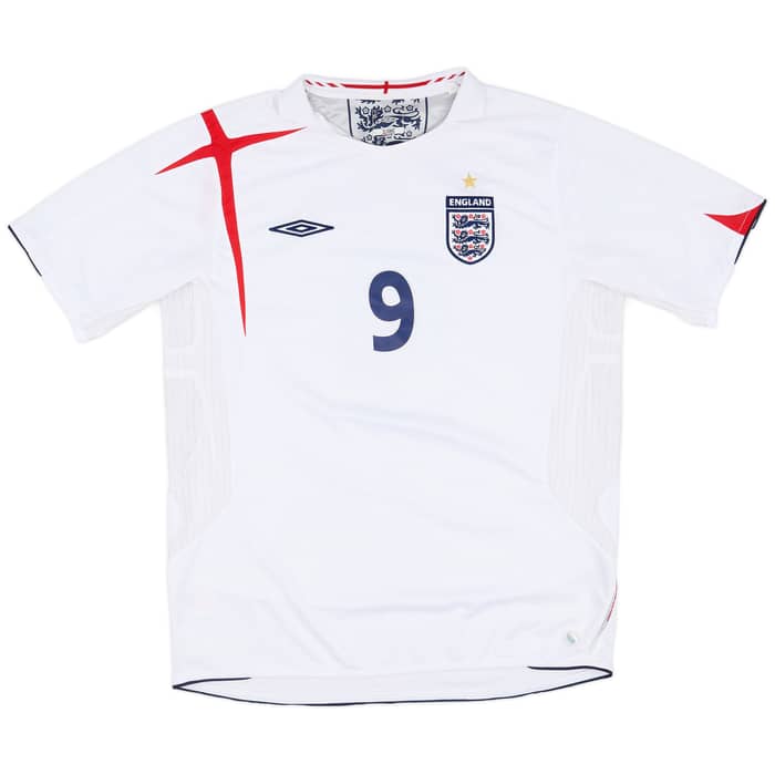 2005-07 England Home Shirt Beckham #7 - 7/10 - (L)