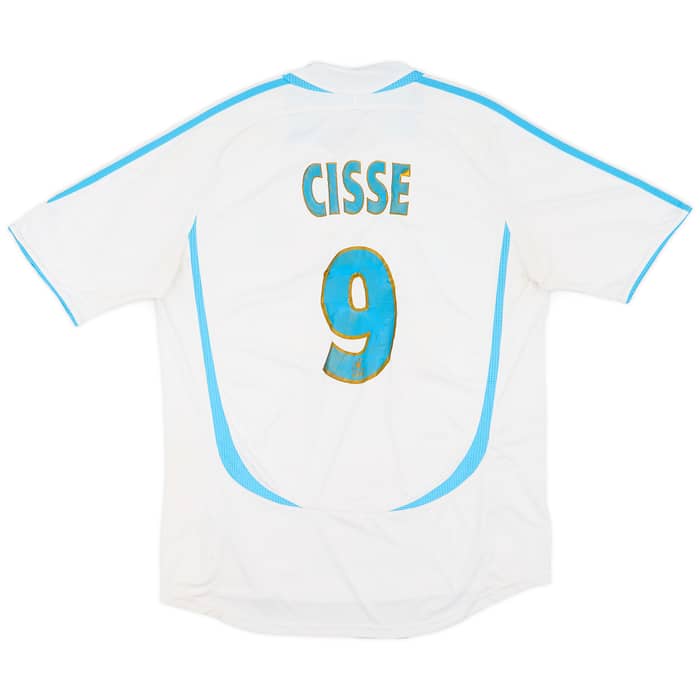 2006-07 Olympique Marseille Home Shirt Cisse #9 - 4/10 - (L)