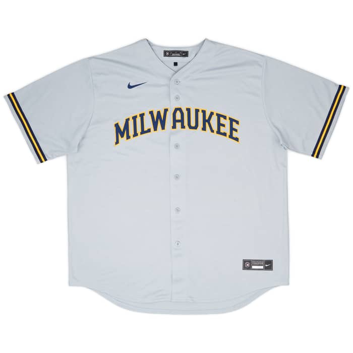 2020-24 Milwaukee Brewers Nike Alternate Jersey - 9/10 - (XL)