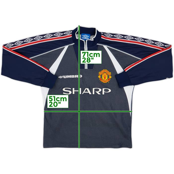 1998-99 Manchester United GK Shirt Schmeichel #1 - 7/10 - (Y)