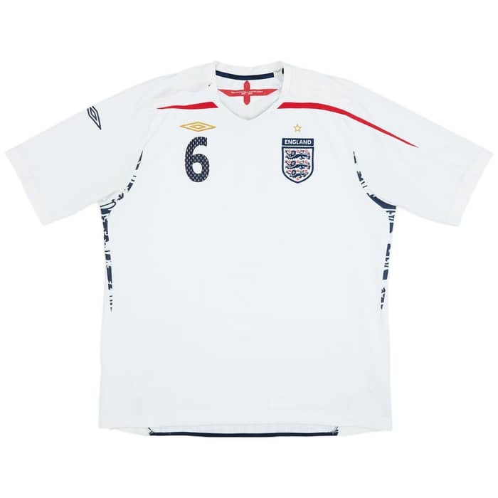 2007-09 England Home Shirt Terry #6 - 6/10 - (XXL)