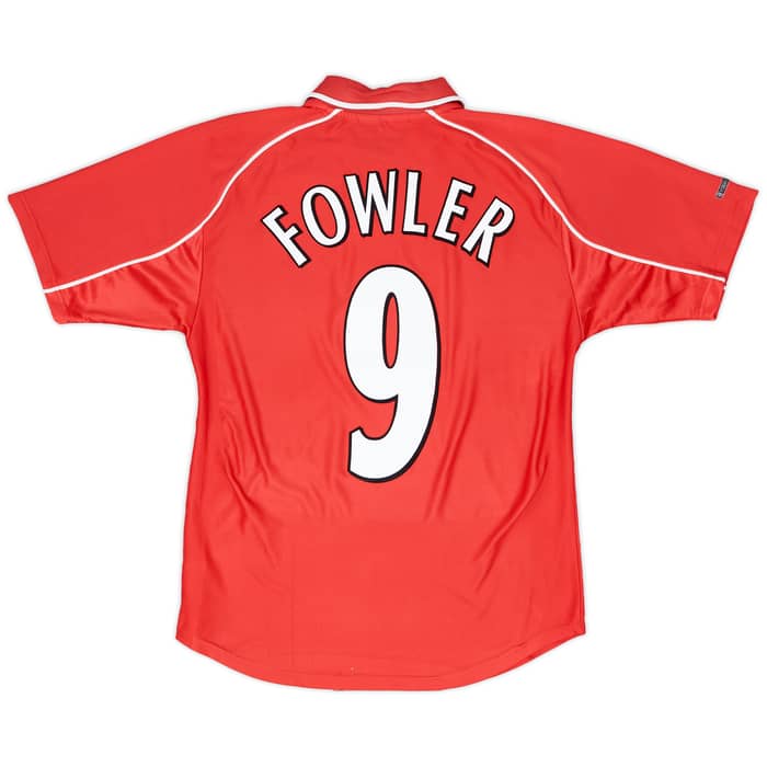 2000-02 Liverpool Home Shirt Fowler #9 - 6/10 - (Y)