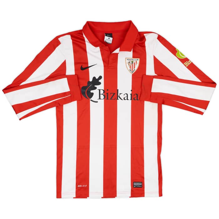 2013-14 Bilbao Athletic Match Issue Home L/S Shirt #24