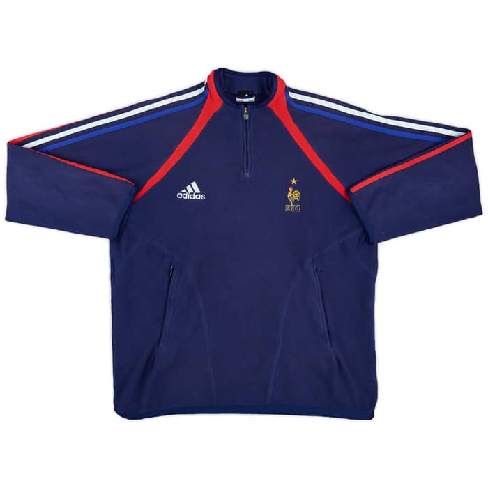 2003-04 France adidas 1/4 Zip Fleece Top - 6/10 - (L)