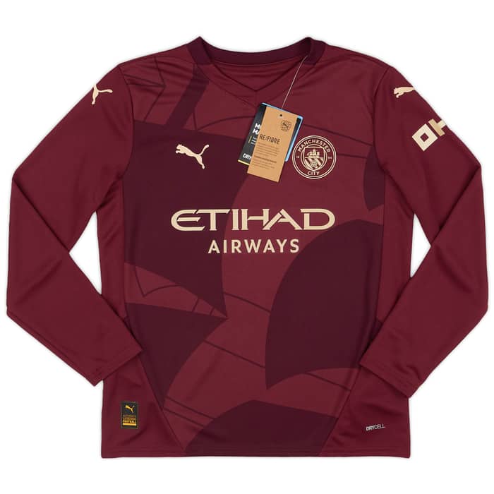 2024-25 Manchester City Third L/S Shirt Haaland #9 (KIDS)