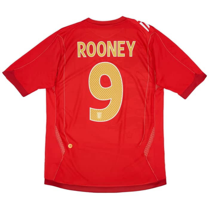 2006-08 England Away Shirt Rooney #9 - 9/10 - (M)