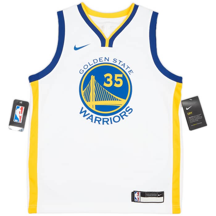 2017-19 Golden State Warriors Durant #35 Nike Swingman Home Jersey (M.Boys)