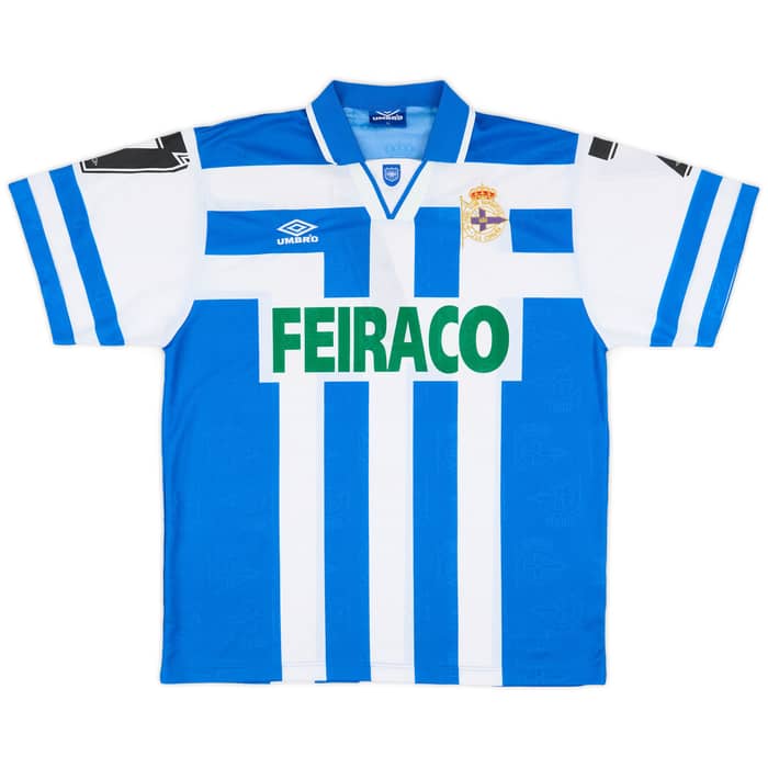 1994-95 Deportivo Match Issue Home Shirt #7