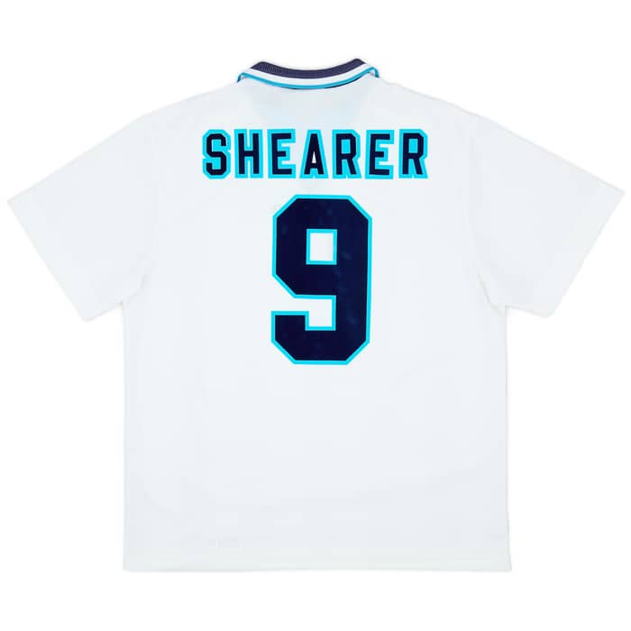1995-97 England Home Shirt Shearer #9 - 6/10 - (XL)