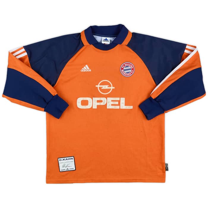 2000-01 Bayern Munich GK Shirt Kahn #1 - 6/10 - (XL.Boys)