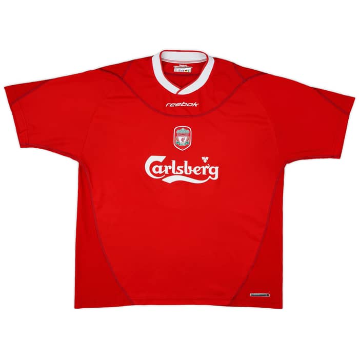 2000-02 Liverpool Home Shirt Gerrard #17 - 6/10 - (XL)