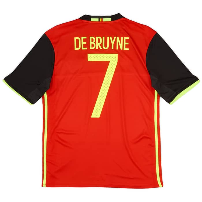 2016-17 Belgium Home Shirt De Bruyne #7 - 8/10 - (S)