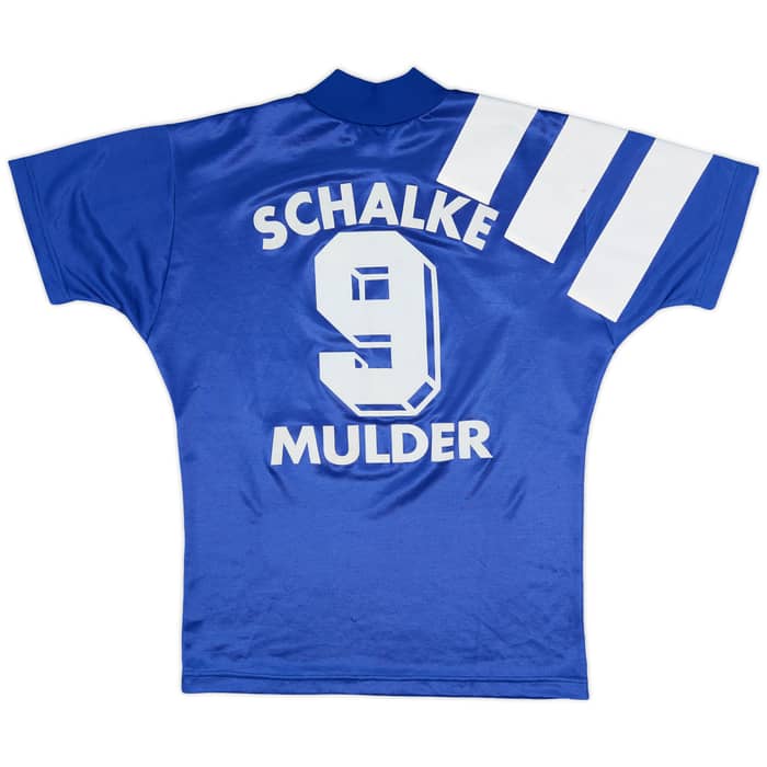 1994-96 Schalke Home Shirt Mulder #9 - 7/10 - (S)