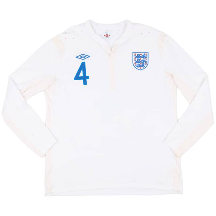 2010-11 England Home L/S Shirt Gerrard #4 - 6/10 - (XL)