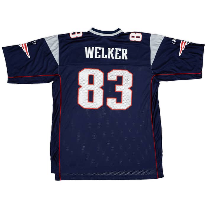2007 New England Patriots Welker #83 Reebok On Field Home Jersey - 8/10 - (XL)