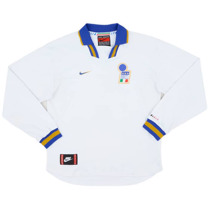 1996-97 Italy Away L/S Shirt - 6/10 - (XL.Boys)