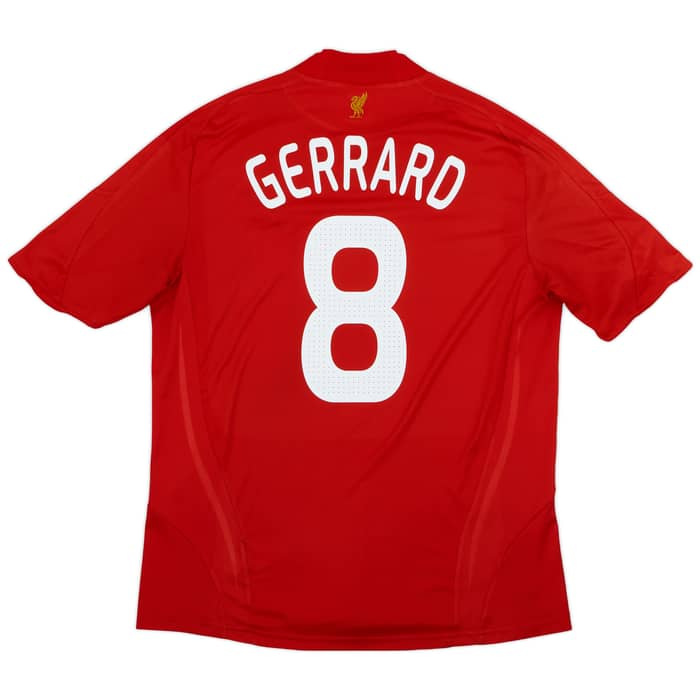 2008-10 Liverpool Home Shirt Gerrard #8 - 5/10 - (L)