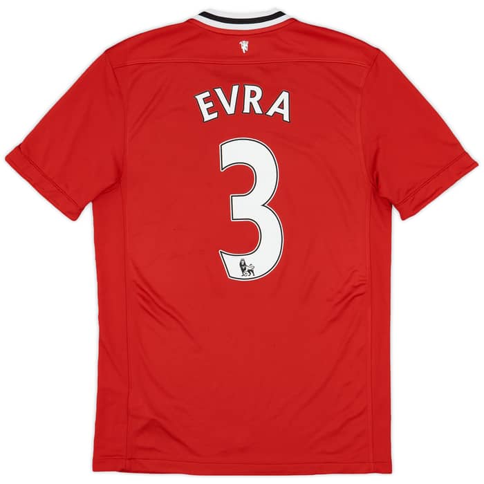 2011-12 Manchester United Home Shirt Evra #3 - 8/10 - (M)