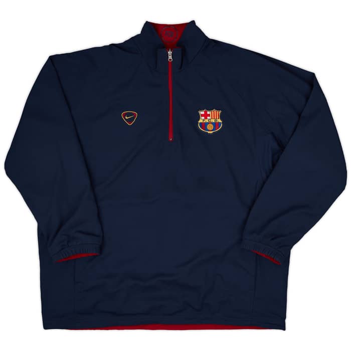 2000-02 Barcelona Nike Reversible 1/4 Zip Drill Top - 6/10 - (XL)