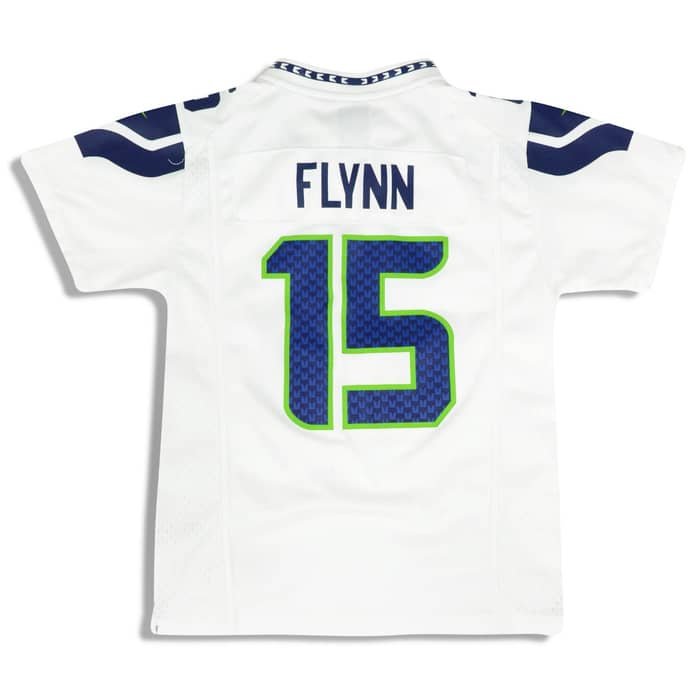 2012 Seattle Seahawks Flynn #15 Nike Game Jersey (Away) Y