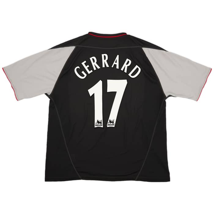2002-04 Liverpool Away Shirt Gerrard #17 - 9/10 - (XL)