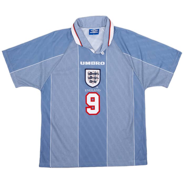 1996-97 England Away Shirt Shearer #9 - 9/10 - (M)