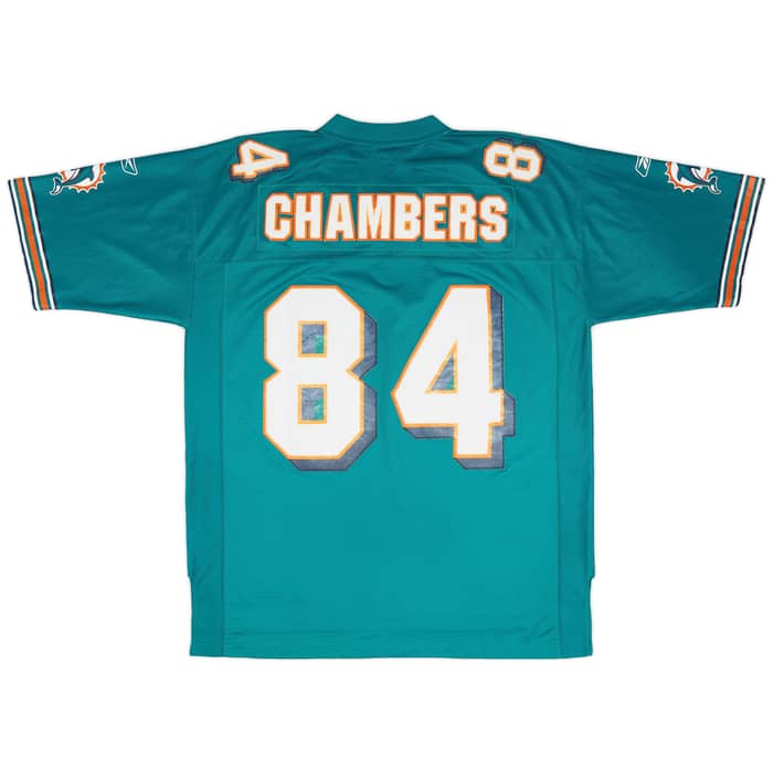 2005-06 Miami Dolphins Chambers #84 Reebok Premier Jersey (Home) XL