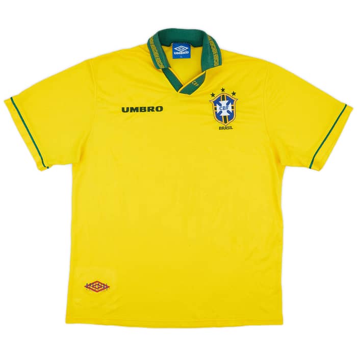 1993-94 Brazil Home Shirt - 8/10 - (XL)