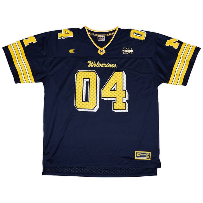 2004 Michigan Wolverines #04 Colosseum Home Jersey - 5/10 - (XXL)