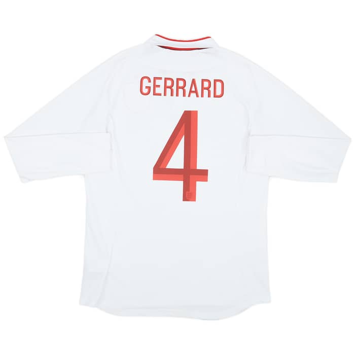 2012-13 England Home Shirt Gerrard #4 - 8/10 - (M)
