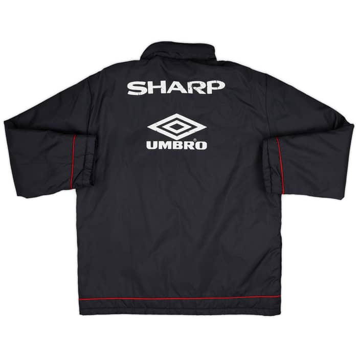 1998-99 Manchester United Umbro Padded Bench Coat - 6/10 - (S)