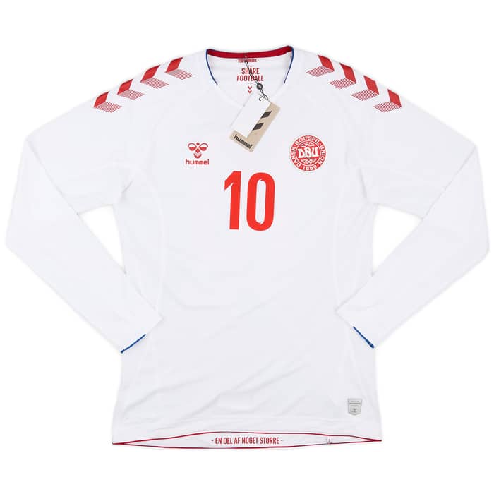 2018-19 Denmark Away Shirt Eriksen #10 (L)