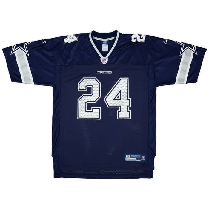 2008-09 Dallas Cowboys Barber #24 Reebok On Field Home Jersey - 9/10 - (L)
