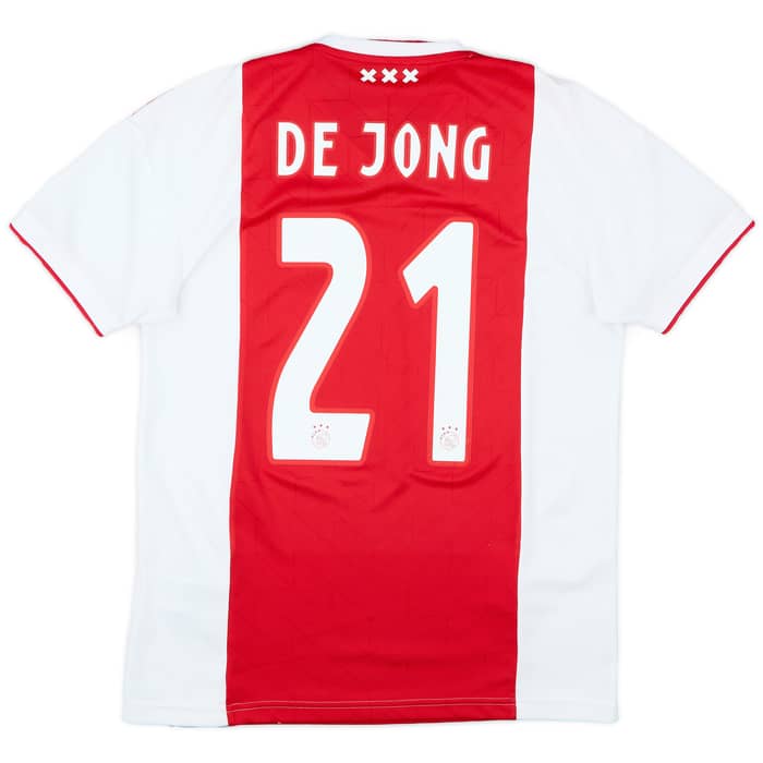 2018-19 Ajax Home Shirt De Jong #21 - 9/10 - (S)