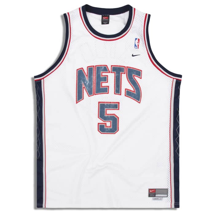 2001-04 New Jersey Nets Kidd #5 Nike Swingman Jersey (Home) XXL