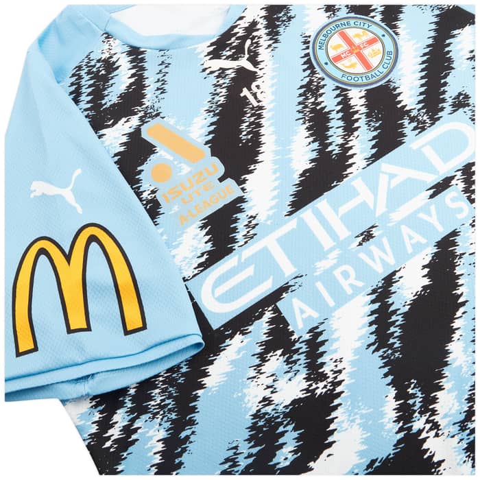 2021-22 Melbourne City Match Issue Pre-Match Shirt # - 8/10