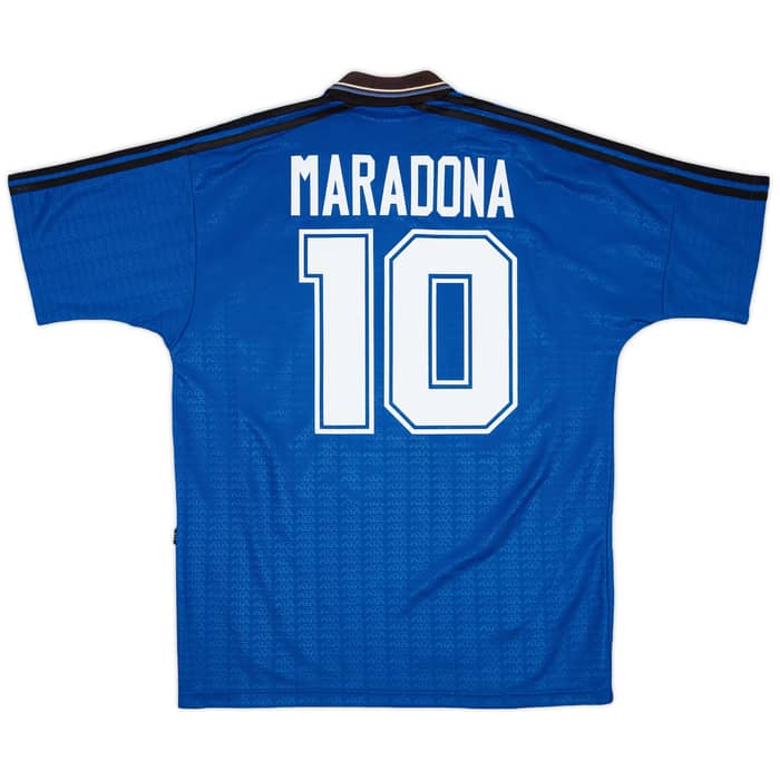 1994-97 Argentina Away Shirt Maradona #10 - 8/10 - (L)