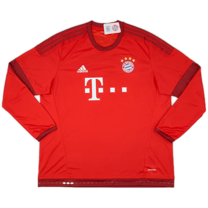 2015-16 Bayern Munich Home L/S Shirt Alaba #27 (XXL)