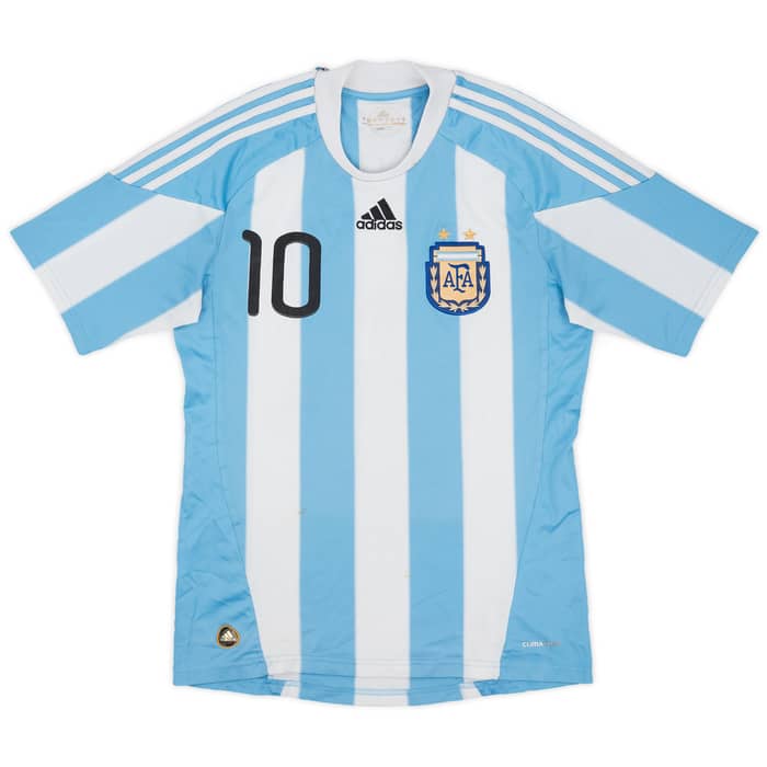 2010-11 Argentina Home Shirt Messi #10 - 5/10 - (S)