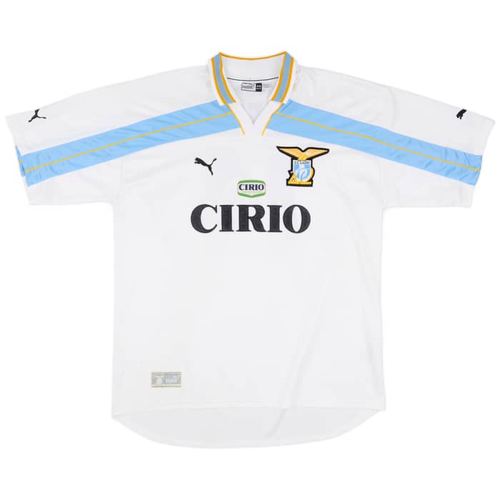1999-00 Lazio Centenary Home Shirt Simeone #14 - 6/10 - (XXL)