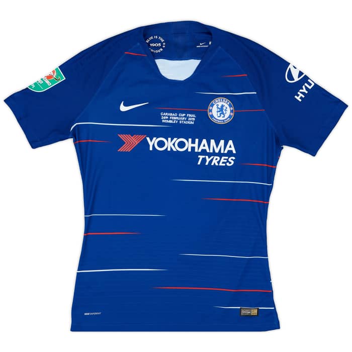 2019 Chelsea Player Issue Carabao Cup Final Home Shirt