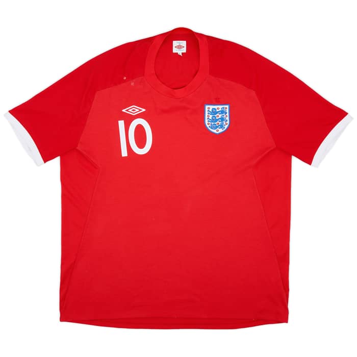 2010-11 England Away Shirt Rooney #10 - 7/10 - (3XL)