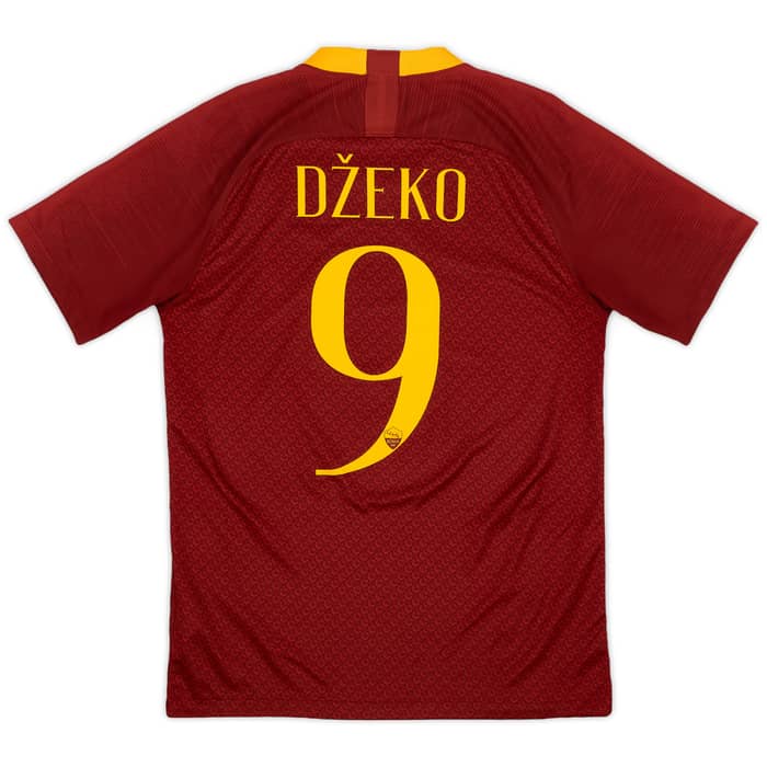 2018-19 Roma Home Shirt Dzeko #9 - 9/10 - (S)