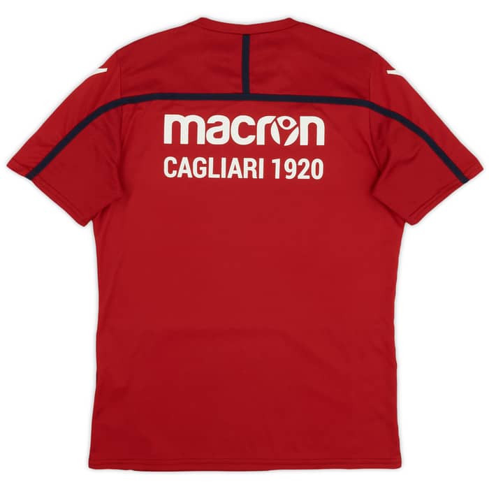 2018-19 Cagliari Macron Training Shirt - 9/10 - (XL.Boys)