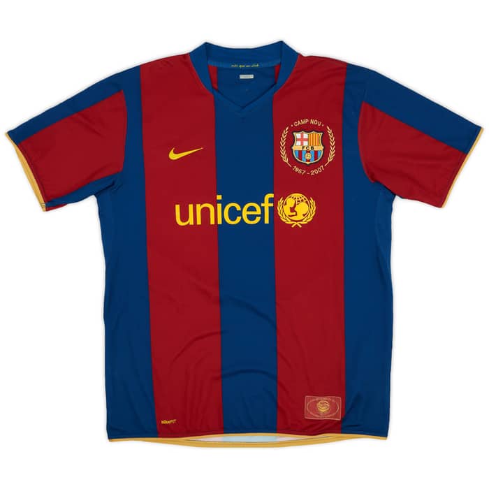 2007-08 Barcelona Home Shirt Messi #19 - 6/10 - (L)