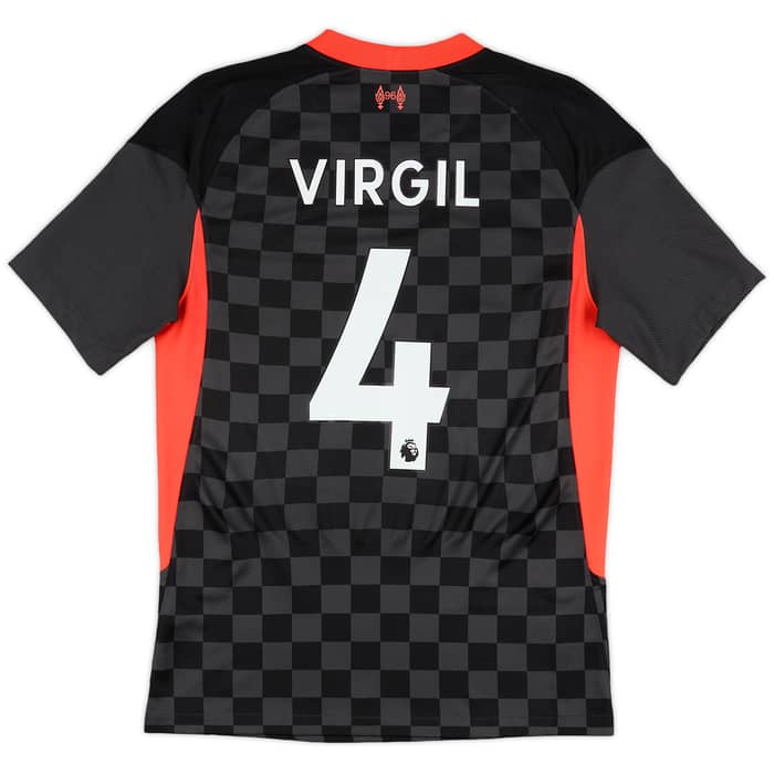 2020-21 Liverpool Third Shirt Virgil #4 - 9/10 - (S)
