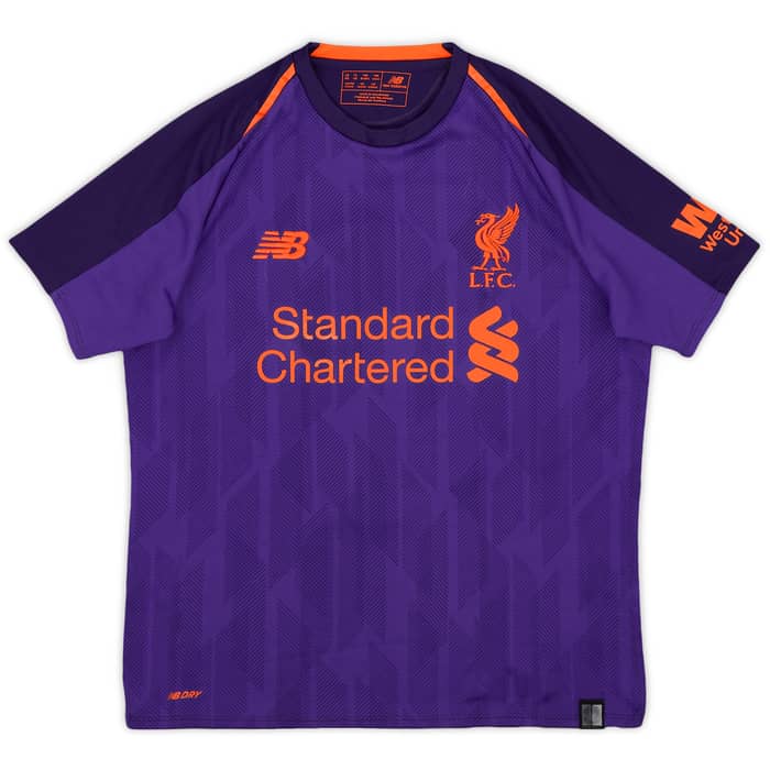 2018-19 Liverpool Away Shirt Virgil #4 - 7/10 - (L.Boys)