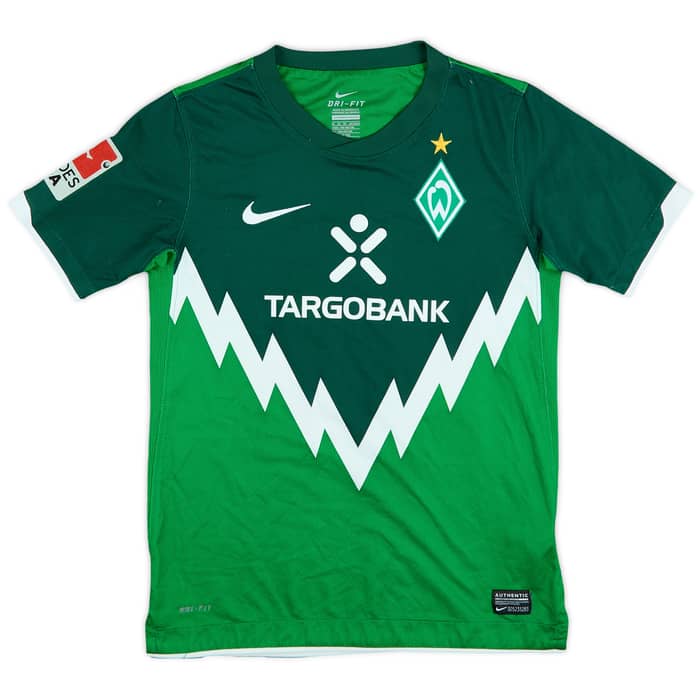 2010-11 Werder Bremen Home Shirt Marin #10 - 6/10 - (M.Boys)